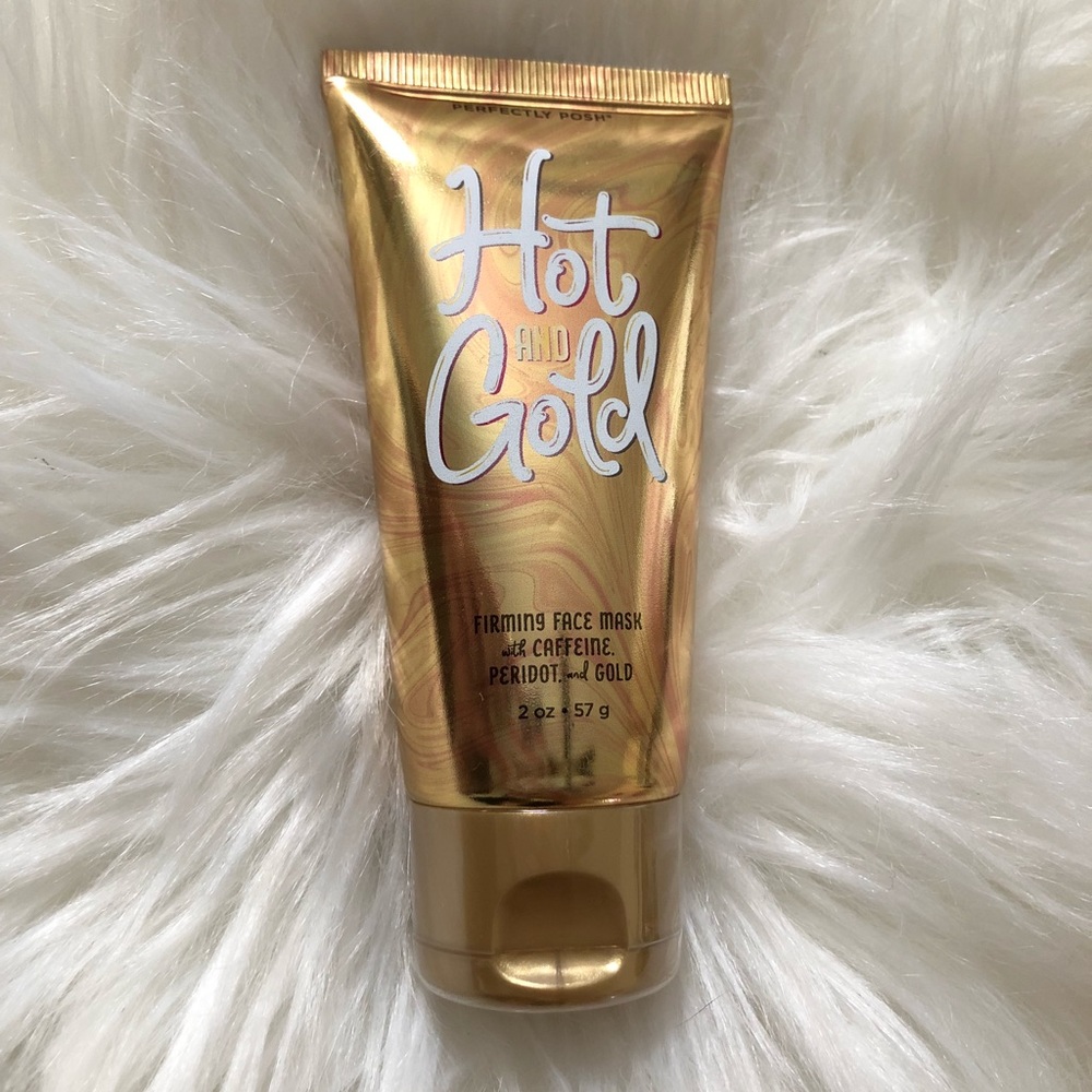 Hot & Gold face mask